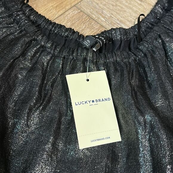 NWT Lucky Brand Off the Shoulder Moto Top - Picture 5 of 8